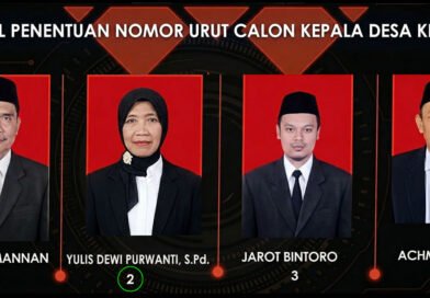 Lewat VISI Ingin WUJUDKAN Desa KLETEK yang MAJU, MANDIRI, BERMARTABAT dan BERSIH, ULIS Maju Sebagai Calon KADES dengan NORUT 2