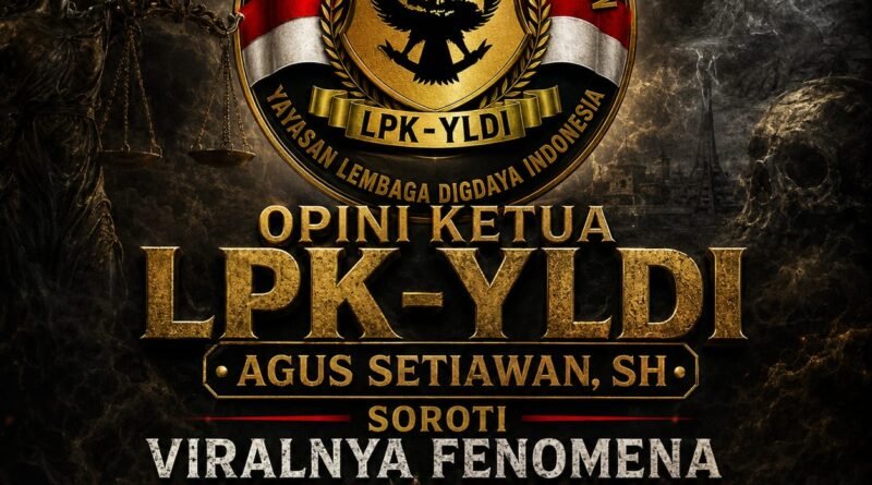 Ketua LPK-YLDI : Fenomena Keracunan MBG, Kelalaian Diatur Pasal 28 H ayat 1 UUD 1945 dan Apakah Ada SANKSI Pidana