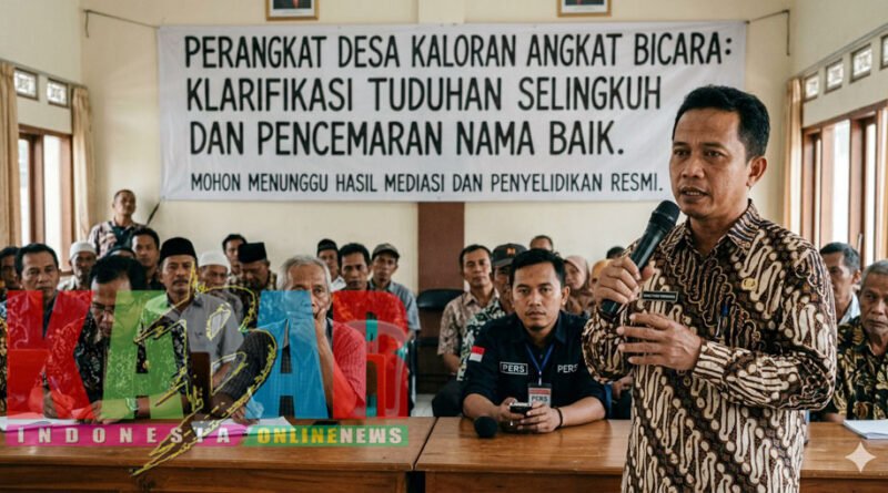 Sempat Diterpa ISU Dugaan PERSELINGKUHAN Tanpa BUKTI, Perangkat Desa KALORAN Kecamatan NGERONGGOT akan Tempuh Jalur HUKUM