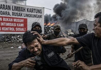 kebebasan PERS kembali DIUJI, seorang WARTAWAN diduga jadi korban PENGEROYOKAN usai UNGKAP dugaan pembakaran LIMBAH karung
