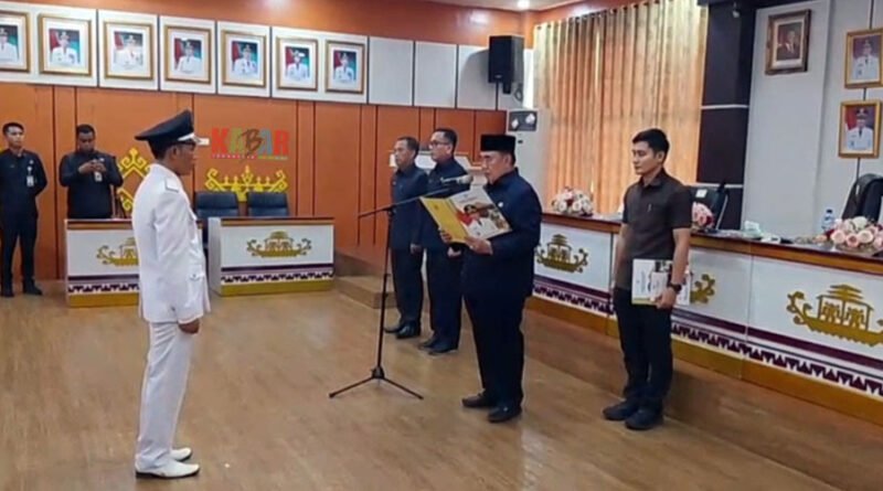 BUPATI Tanggamus Tekankan KREATIVITAS dan KEMANDIRIAN Desa Saat LANTIK Kepala Pekon PAW Desa TEGINENENG