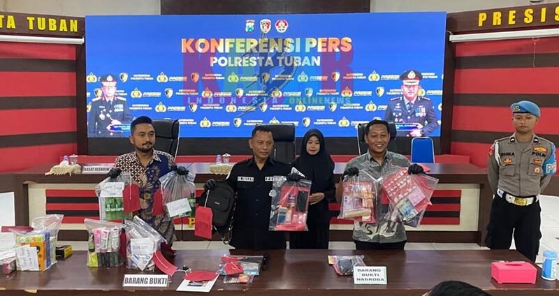Bukti KESERIUSAN Demi MELINDUNGI Masyrakat,  Jajaran POLRESTA Tuban Berhasil UNGKAP Dua Kasus KRIMILITAS dan Empat Kasus NARKOBA