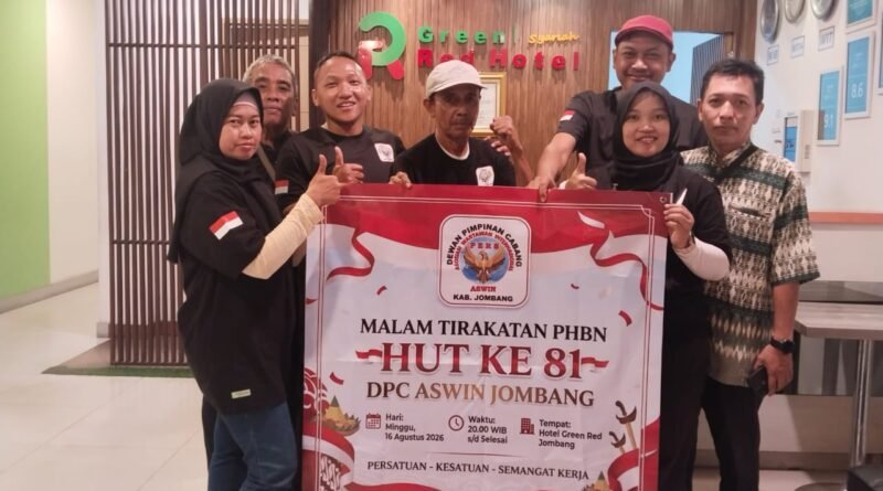 DPC Asosiasi WARTAWAN InterNasional JOMBANG Gelar Malam TIRAKATAN Penuh Kebersamaan di Hotel GREEN RED