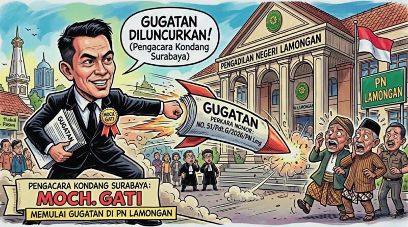 Moch. GATI Seorang PENGACARA Kondang Asal SuraBaya Diduga DIRIMINALISASI, Seorang PELAPOR berinisial HAFAT Kini DIGUGAT Balik di PN Lamongan