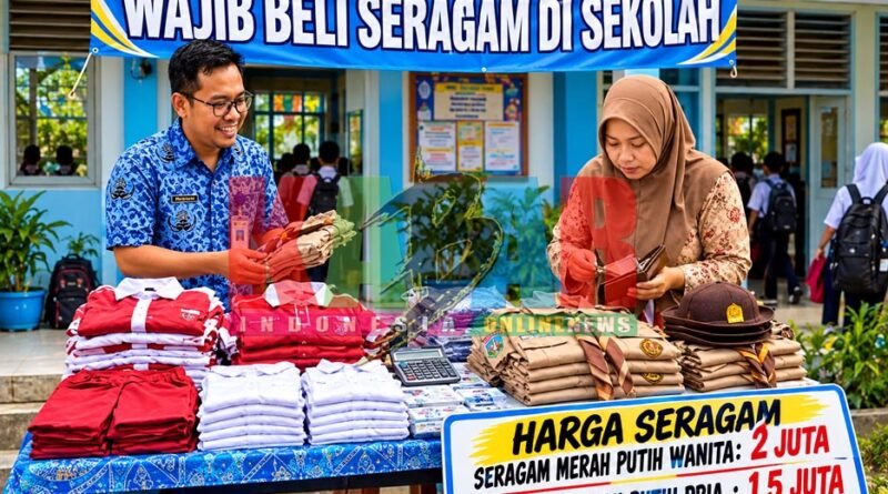 WOW NEKAT Sekali Oknum Kepala Sekolah SMKN 01 SUKOREJO ini, Diduga JUAL Kelengkapan SERAGAM Sekolah Hingga 2 JUTA