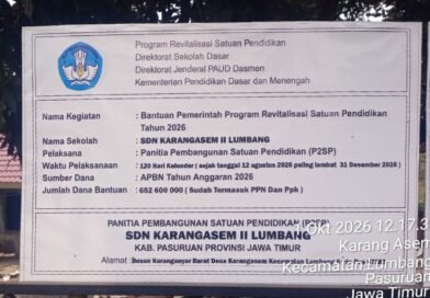 Proyek REVITALISASI di SDN KarangAsem ll Lumbang DISOROT, Pekerja Tanpa APD Hingga Dugaan Pemakaian Material BEKAS