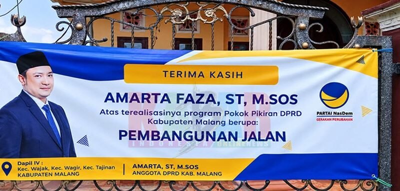 POKIR Fraksi NasDem dan DPU-BM Kabupaten Malang REALISASIKAN Pembangunan HotMix Jalan Desa DAWUHAN Kecamatan PoncoKusumo